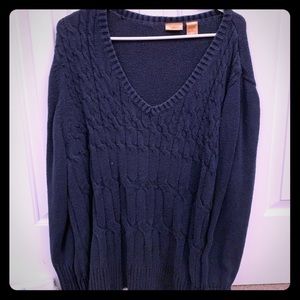 Plus Size Navy Sweater